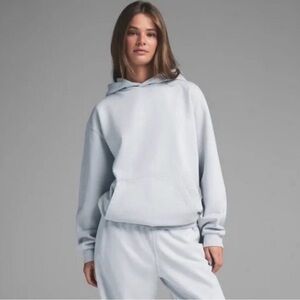SKIMS Boyfriend Fleece Pullover Hoodie • Zen Blue • XS • NWT
